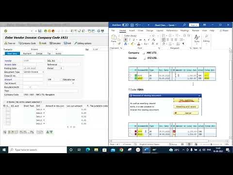 Reset And Reverse Clearing Document In SAP | SAP FBRA Reset And Reverse | SAP FBRA