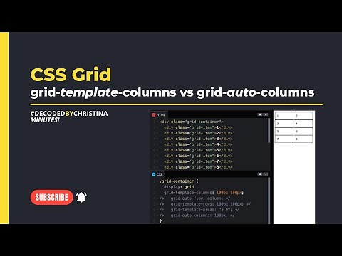 Creating columns with CSS Grid: grid-template-columns VS grid-auto-columns