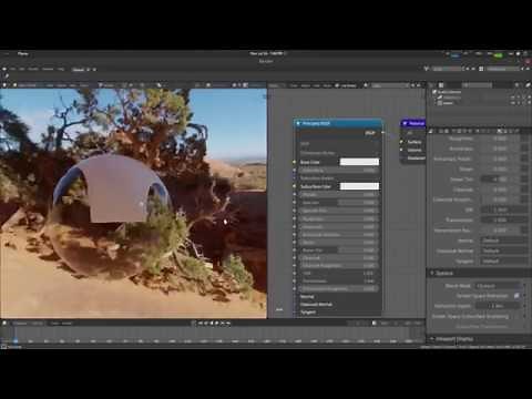 Creating Transparent Real Glass Shader in Eevee Tutorial