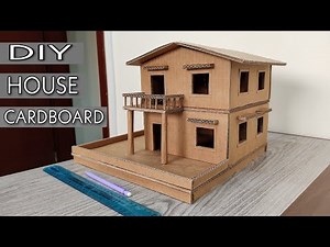 How To Make Cardboard Mini House | DIY Project | Arts & Crafts | Easy Step By Step Tutorial