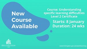 New adult learning course available  Level 2 certificate: Understanding specific learning difficulties. Ideal for a professional looking to develop their skills and knowledge, particularly those working with children, adults and young people with learning difficulties. | London Borough of Hillingdon | Facebook