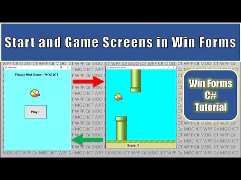 Create a Start Menu Screen For Windows Form Games in C# and Visual Studio