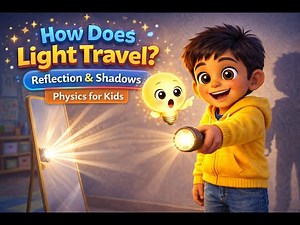 How Does Light Travel? 🌟 Reflection & Shadows | Physics for Kids