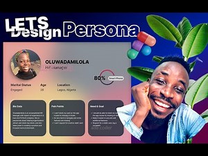 How to DESIGN a User Persona Card in FIGMA 2024 #ui #ux #figma #design