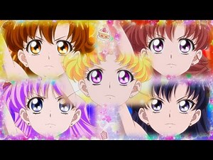Sailor Moon Crystal Group Transformation With Kirakira☆Precure Style!