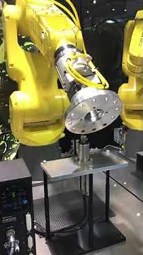 NAKANISHI Motor Spindle Deburring by FANUC Robot