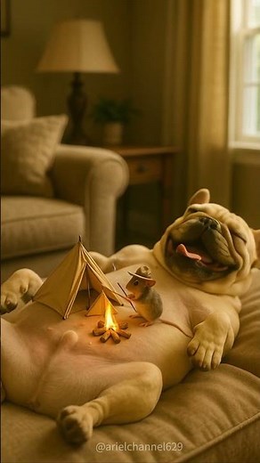 Funniest Camping Spot Ever: Bulldog’s Belly!