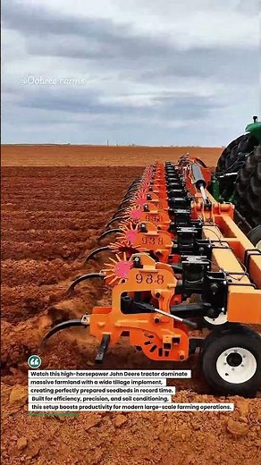 Massive Field Prep Power with Precision Tillage 🚜🌾 #JohnDeere #Tillage #Farming