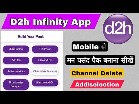 D2h Channel Select/Delete | D2h Recharge Plan | D2h Channel Selection | D2H FTA Pack | D2H Pack List