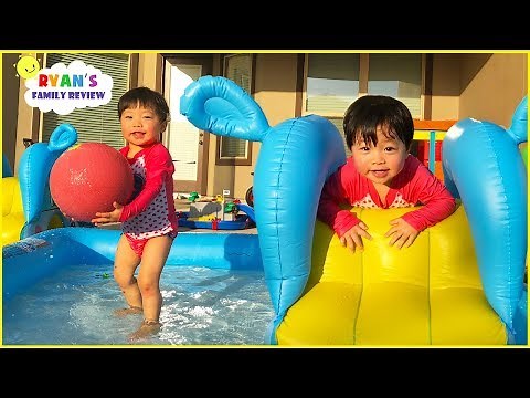 Kids Family Fun Pool Playtime with Emma and Kate!!!!