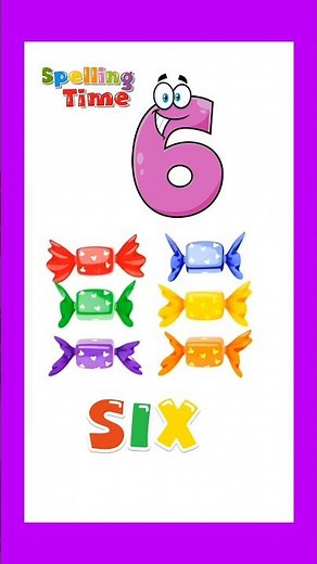 spelling of 6 || spell the number 6 #staylittlechannel