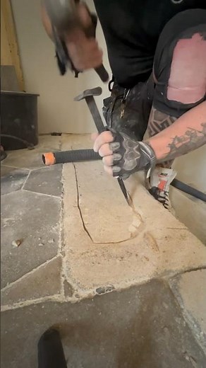 Oprava pískovcového schodu #renovace #zabava #bydleni #rekonstrukce #schody