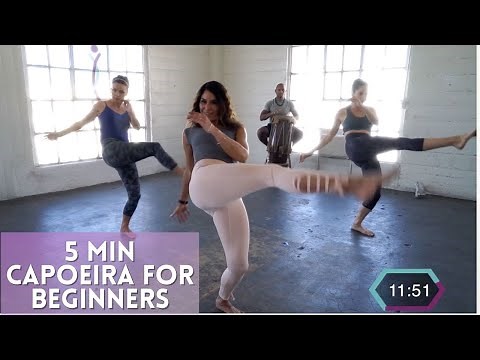 Capoeira Martial Art ( hidden in dance) For Beginners | 5 Min Capoeira Training