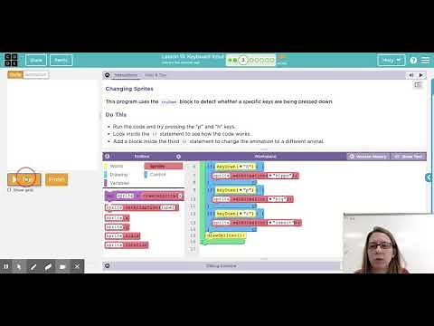 Code.org - CSD Unit 3 - Lesson 15: Keyboard Input
