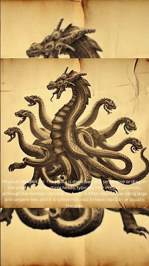 "Hydra: The Mythical Serpent of Many Heads and Ancient Legends"