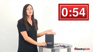 SentrySafe Small Safe, Black Lock Box with Combination Lock for Office or Dorm Secures Money, Passport, Jewelry, 0.05 Cubic Feet, Exterior: 2.6 in. H x 5.9 in. W x 8.0 in. D, ‎P005C