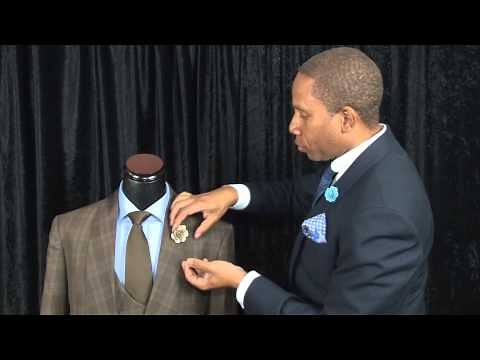 How To Wear A Lapel Flower Pin On Your Suit