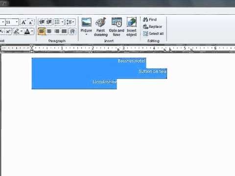 How to use wordpad