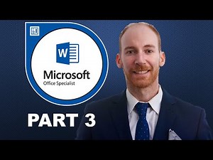 Microsoft Word Mos Practice Exam And Tutorial (Part 3)