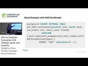 How to Integrate Greenplum with Hadoop, Spark, and GemFire