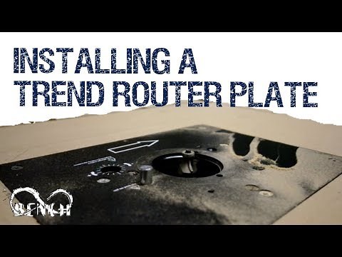 How to Install a Trend Router Plate Insert and make your own router table