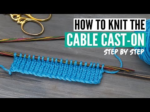 How to knit the cable cast on - step by step for beginners [+slow-mo]