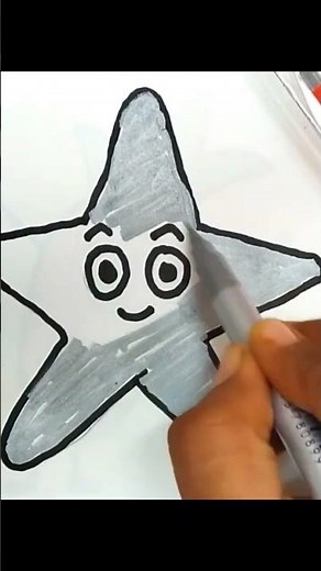🌟 Learn How to Draw a Starfish Step by Step for Kids! 🐠✏️
