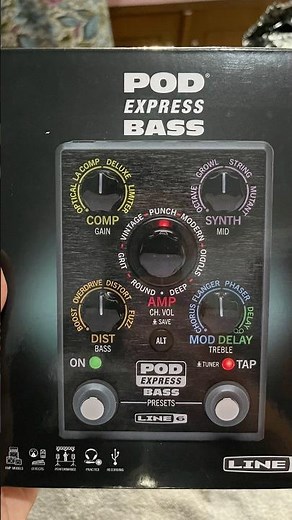 Unboxing Line 6 POD Express Bass (The ultra-portable amp and effects processor) #line6podexpressbass