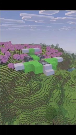 Building a Flying Plane in Minecraft ✈️ #minecraft #minecraftbuilding #shorts