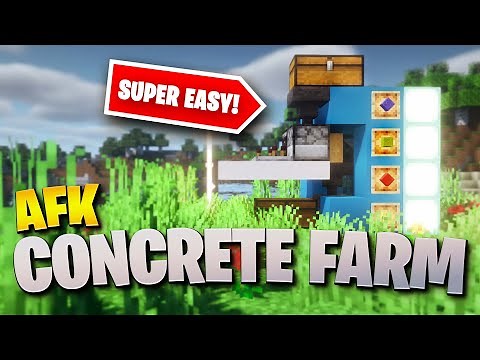 How To Build An AFK Concrete Farm in Minecraft 1.19 | EASY (One-Take Tutorials)