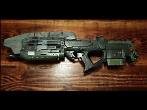 Nerf Rayven Mod- Halo Assault Rifle (MA5D) build