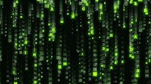 matrix words code background