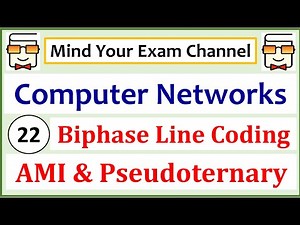 Bipolar Line Coding | Alternate Mark Inversion & Pseudoternary | Computer Networks | Lecture 22