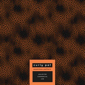 Halloween Dotted Pattern: Orange & Black Seamless Design (digital Download) - Etsy
