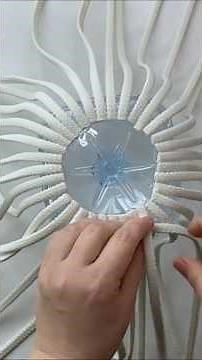 🧺 Idea of a woven basket made from a plastic bottle with your own hands