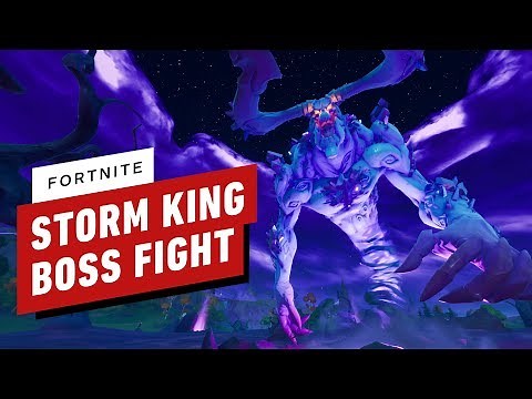 Fortnite Storm King Boss Fight Gameplay