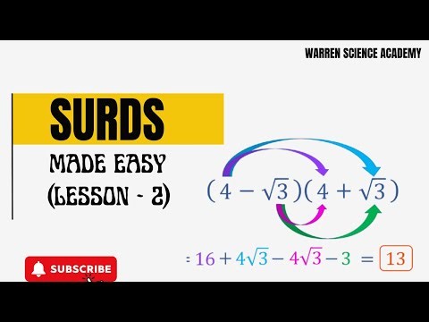 Surds Made Easy (Part 2) | Simplification of Surds & Arithmetic operations on Surds