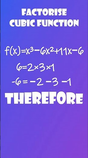 Easiest way to factorise x^3-6x^2+11x-6 🔥 How to factorise cubic polynomial #class10 #class12