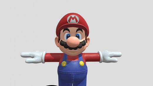 Mario obj - Download Free 3D model by MatiasH290 (@matias029)