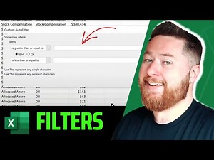 Filter data in Microsoft Excel Table Example in under 60 SECONDS!