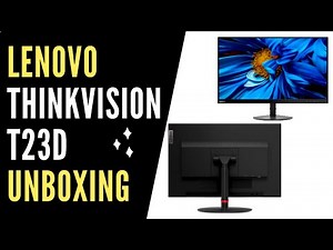 Lenovo ThinkVision T23d-10 Unboxing and Setup Overview I 22.5" Monitor Installation I #Unboxing