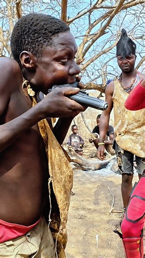 Chaba roasting and vibing like a true Hadzabe 🤣🔥#HadzabeTribe #ChabaMoments #TanzaniaStories