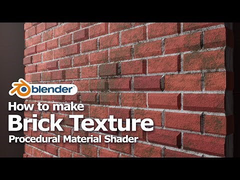 Blender Brick Texture | Procedural Texture Material | 3D Brick Wall