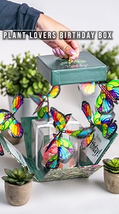 Send a Birthday Cake 🎂 and Butterfly Surprise™ 🦋 to your favorite Plant Person 🌿. Send a Fun and Personal Gift | Sendacake