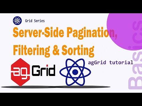 React Ag-Grid Tutorial: Server-Side Pagination, Filtering, Search, and Sorting | Codenemy Tutorial