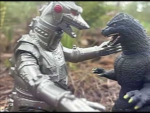 GODZILLA vs MECHAGODZILLA || Short Stop Motion Battle