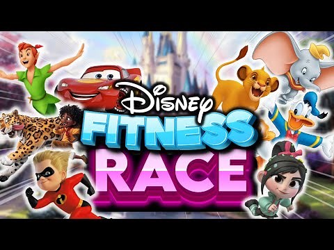 🔵 DISNEY FITNESS RACE 🟣 BRAIN BREAK | exercise movement game for kids | Just Dance and workout