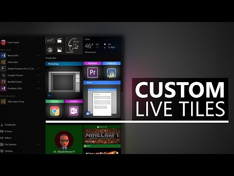 Windows 10 Tips and Tricks: How to Create Custom Live Tiles