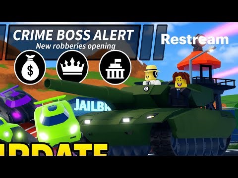 🔴 LIVE: Roblox Jailbreak NEW UPDATE! 🚨 Tank Royale, Racetrack Mode, Robbery Buffs & More!