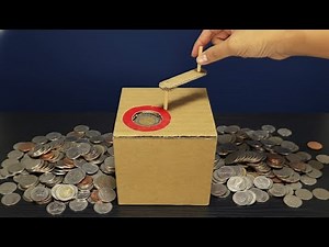 Magic Coin Drop Box DIY | กล่องออมสินกลไกหมุน เหรียญหายวับแบบมายากล!